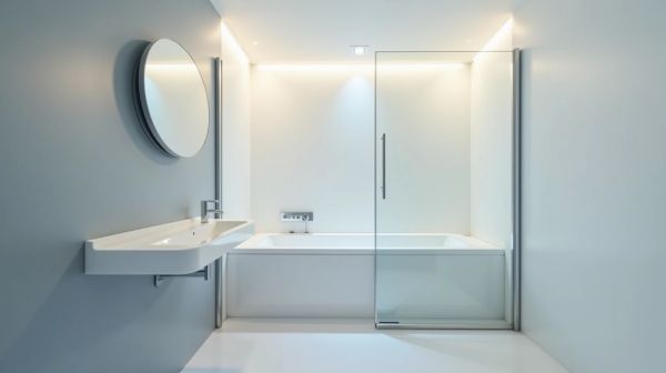 Baignoire-douche angle : une solution astucieuse pour gagner de l'espace