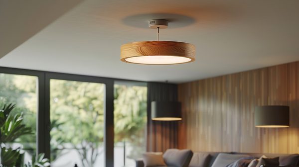 Plafonnier en bois pour un décor contemporain